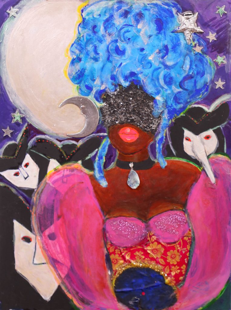 Ouidette Badoux at La Plaçage 18”x24”